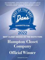 hampton closet company Dans Papers 2022 "Best Closet Design Company, South Fork"